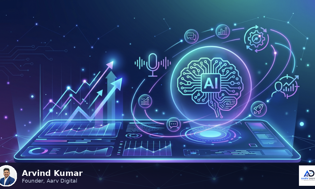 Arvind Kumar, Best AI Digital Marketing Freelancer in Chennai, showing top AI marketing trends for 2026