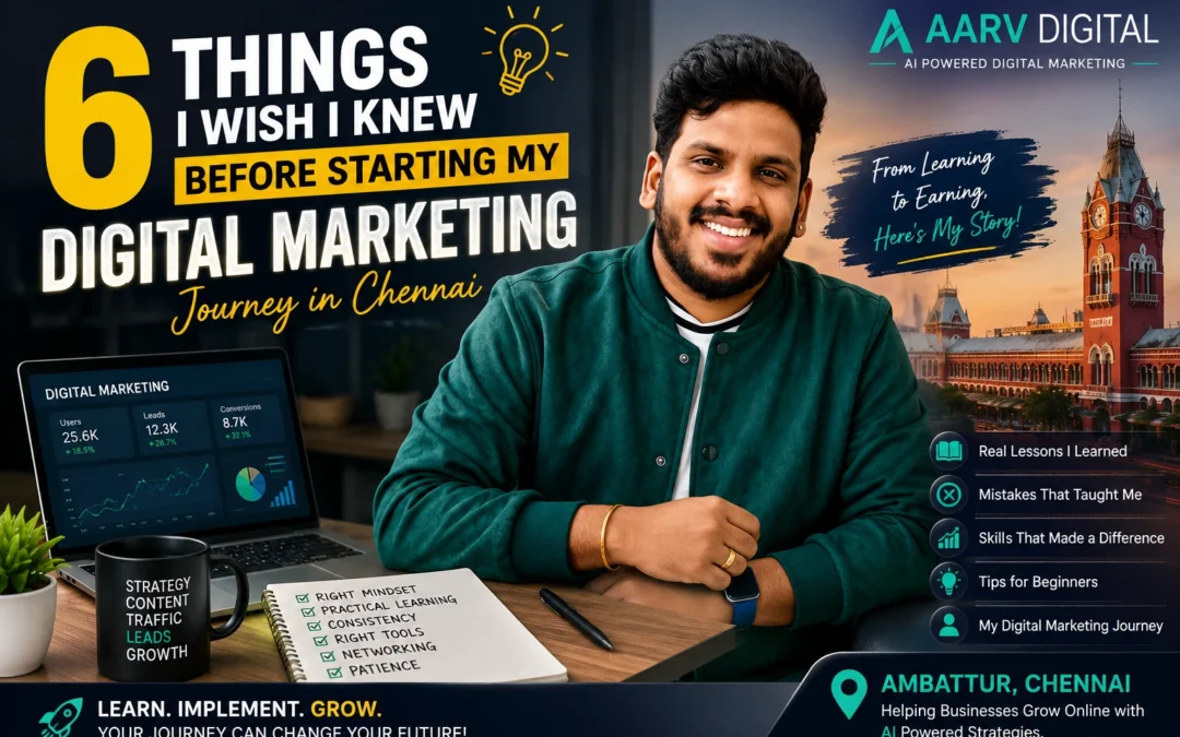6 Things I Wish I Knew Before Starting My Digital Marketing Journey in Chennai