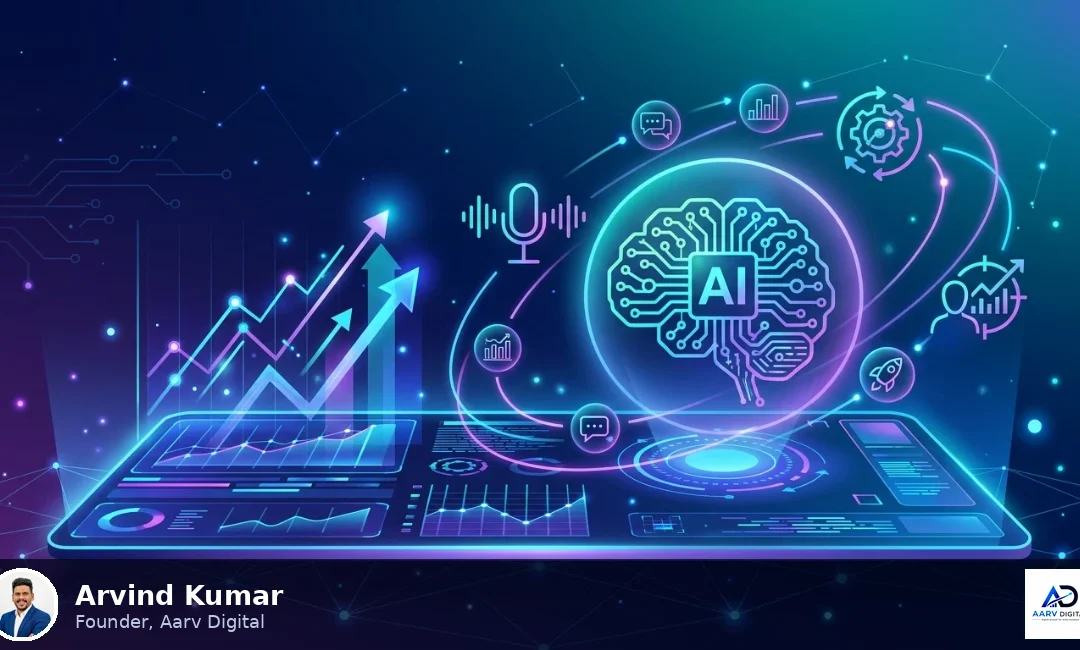 Arvind Kumar, Best AI Digital Marketing Freelancer in Chennai, showing top AI marketing trends for 2026